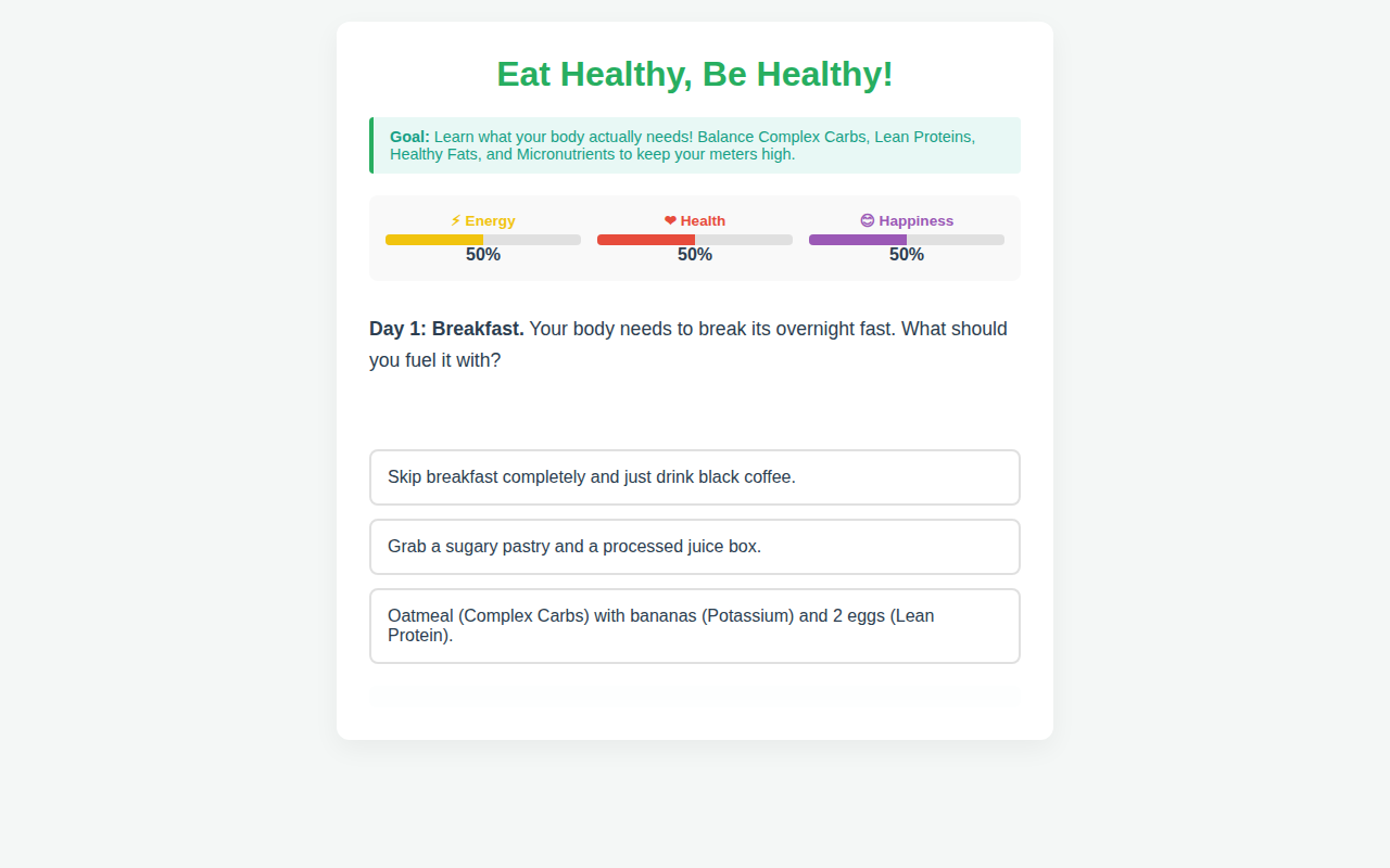 eat healthy